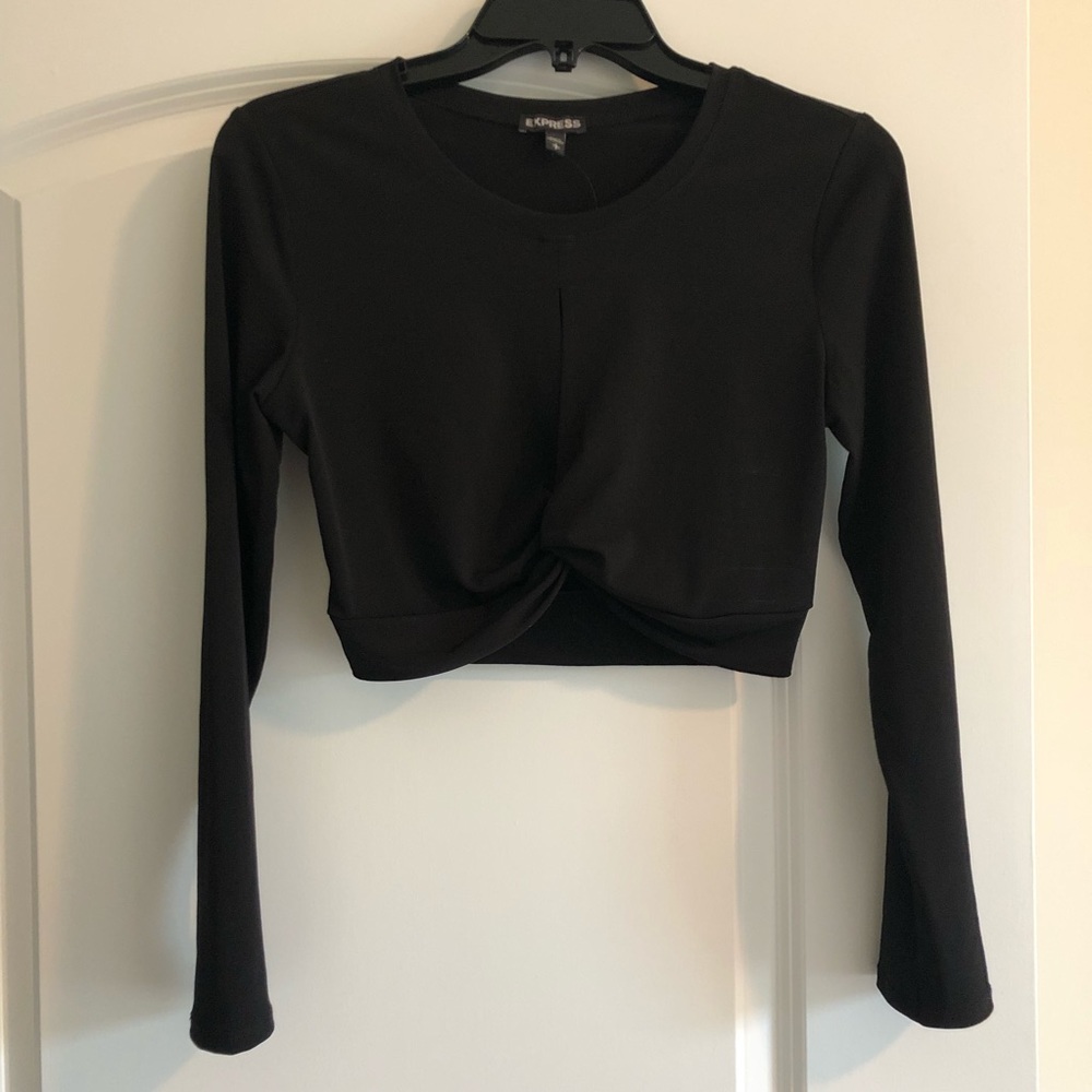NWT Express long sleeve crop top
